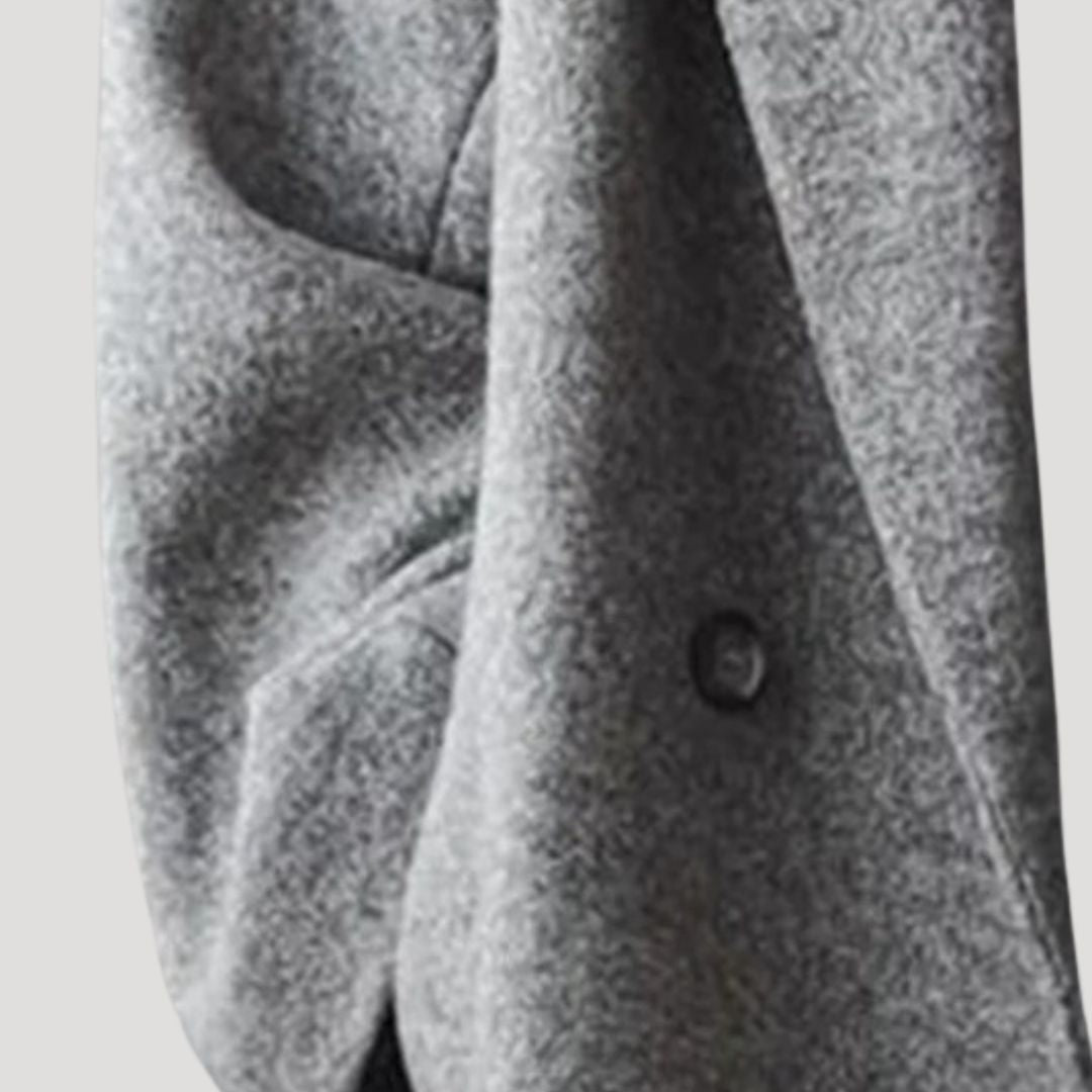 Women’s oversized wool long double breasted winter coat