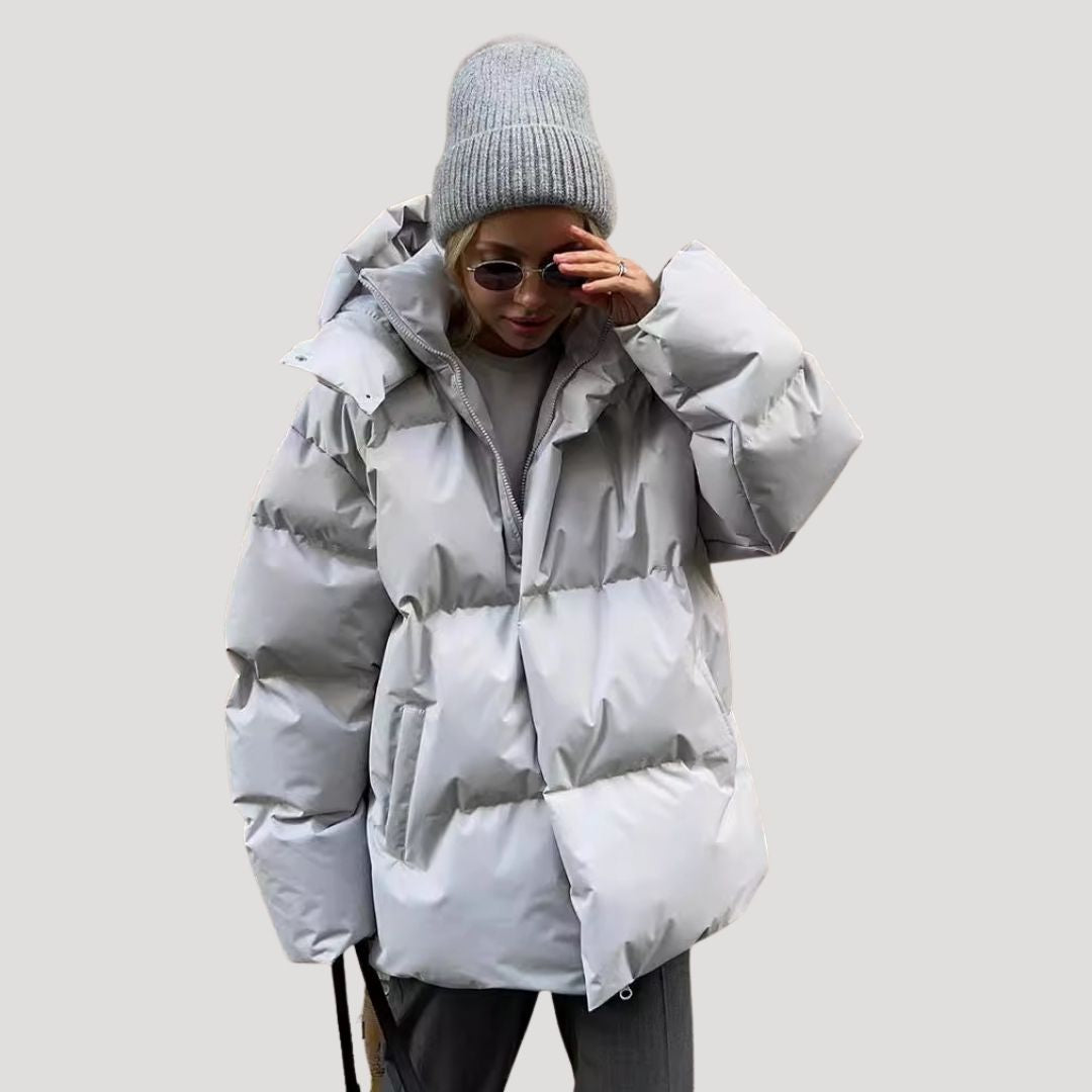 Women’s quilted puffer winter waterproof jacket