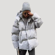 Women’s quilted puffer winter waterproof jacket