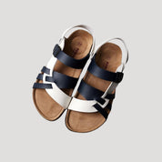 Men's leather walking sandals – adjustable strap