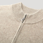Men’s quarter zip knitted winter jumper