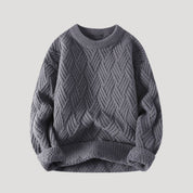 Men’s chunky cable knit wool winter jumper