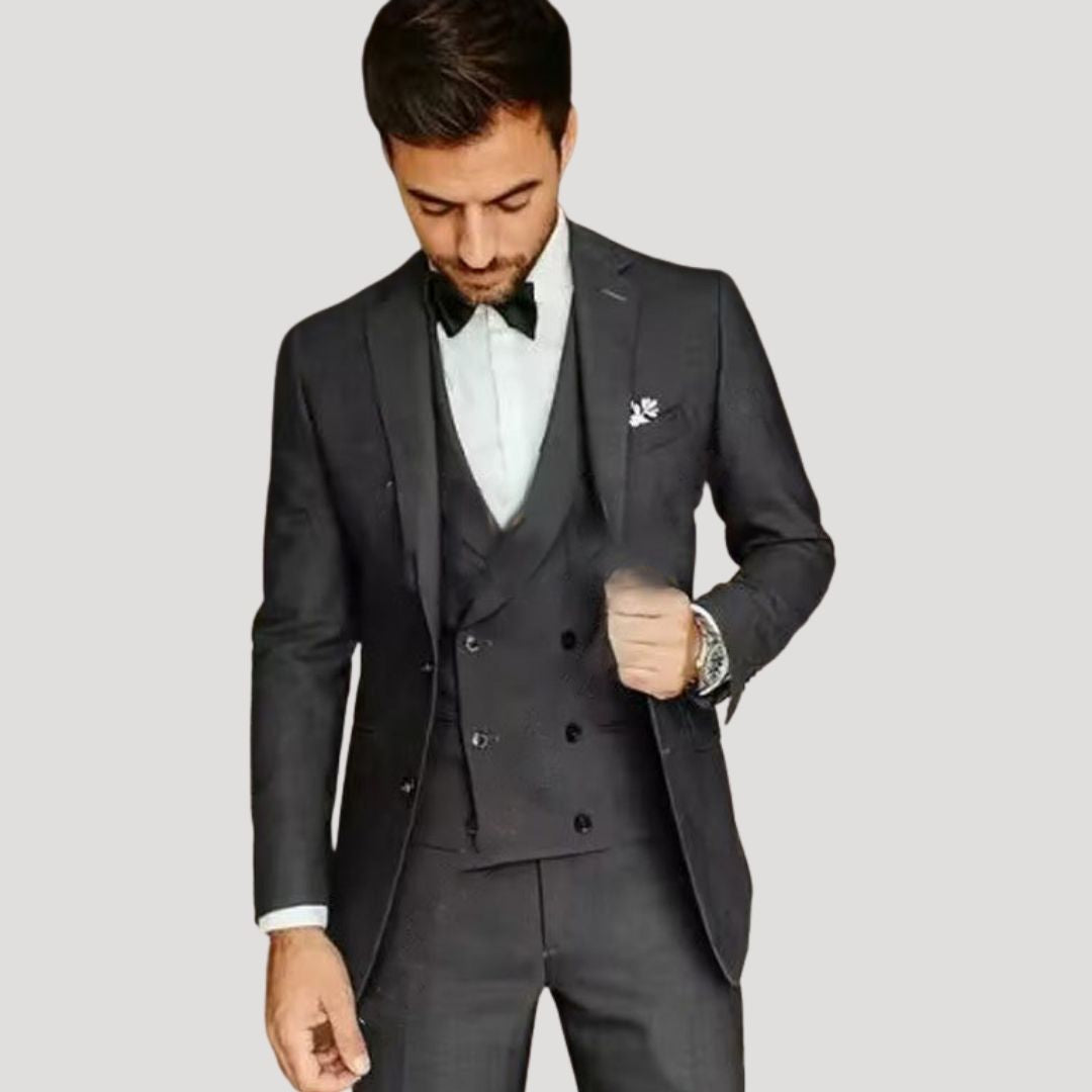 Men’s 3 piece wedding tuxedo suit for winter