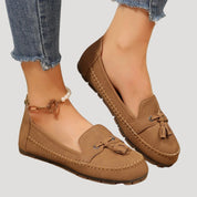 Women’s tassel slip ins – flat driving loafers