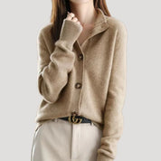 Women’s chunky knit button up winter cardigan