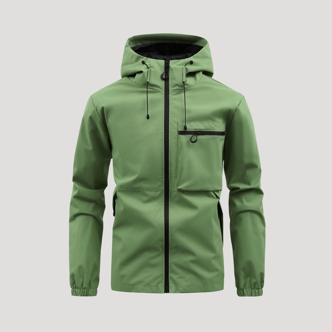 Men’s waterproof winter windbreaker rain jacket