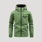 Men’s waterproof winter windbreaker rain jacket