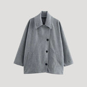 Women classic wool blend coat