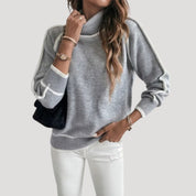 Women’s soft knit high neck spring jumper