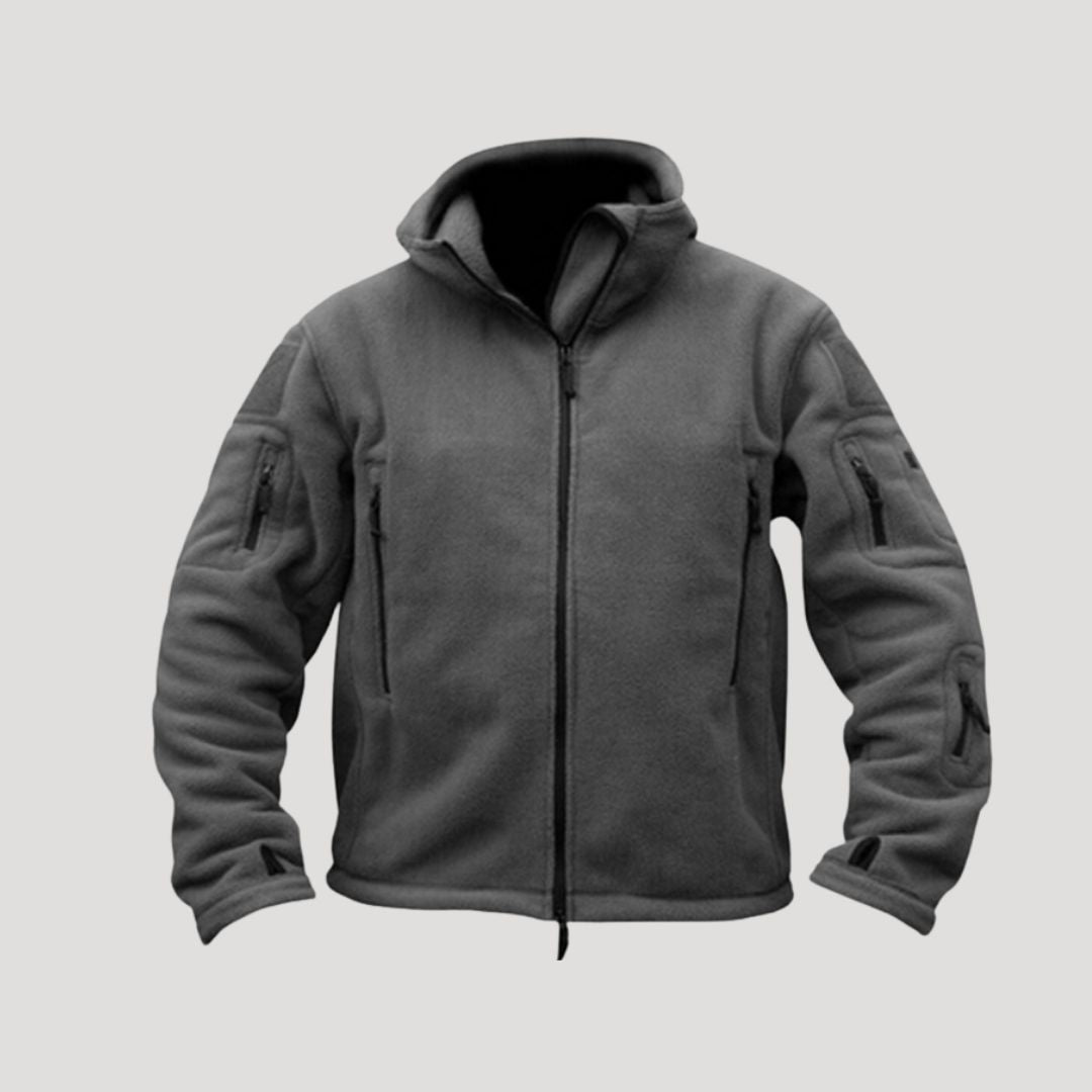 Men’s waterproof fleece zip up winter jacket