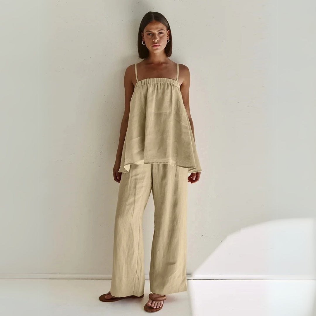 Linen relaxed fit co-ord set