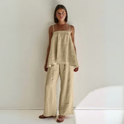 Linen relaxed fit co-ord set