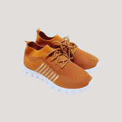 Women breathable knitted walking trainers