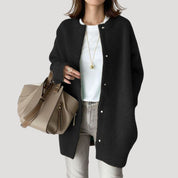 Women's cozy wool cardigan long knitwear