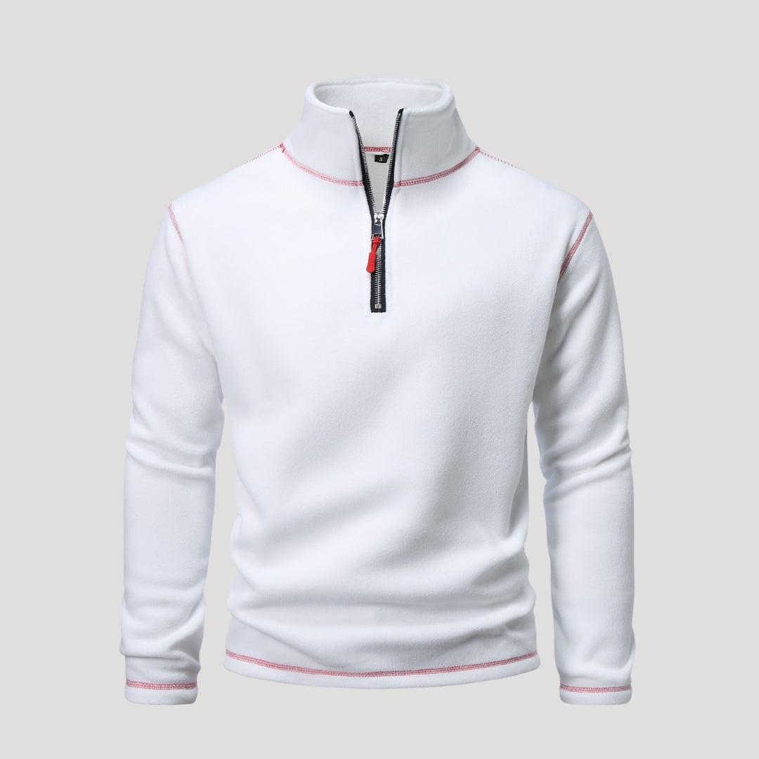 Thermal fleece half-zip pullover