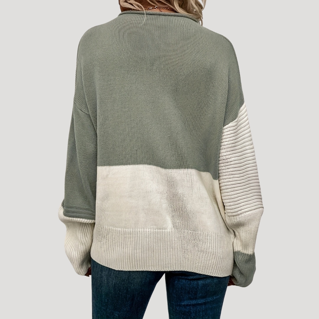 Women oversized knit pullover winter sweater