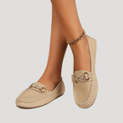 Women’s slip on loafers flat smart casual shoes