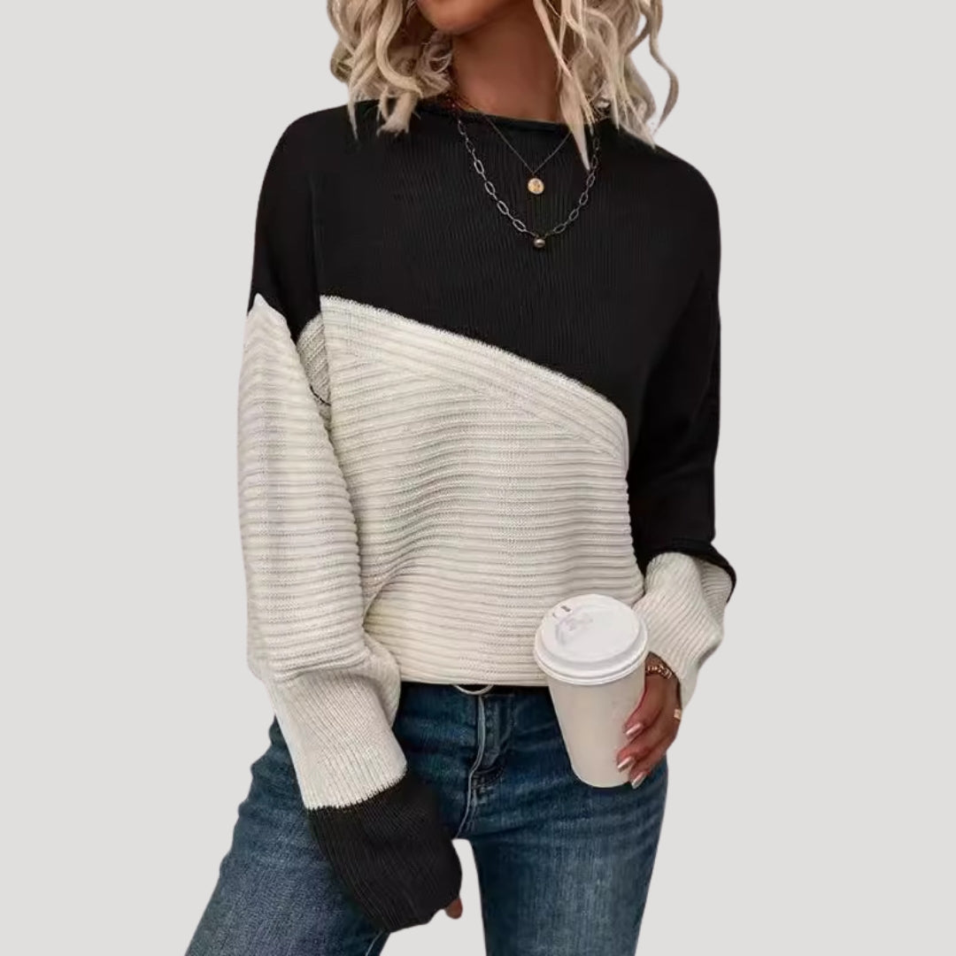 Women’s oversized knitted jumper cosy winter style
