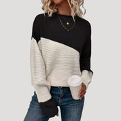 Women’s oversized knitted jumper cosy winter style