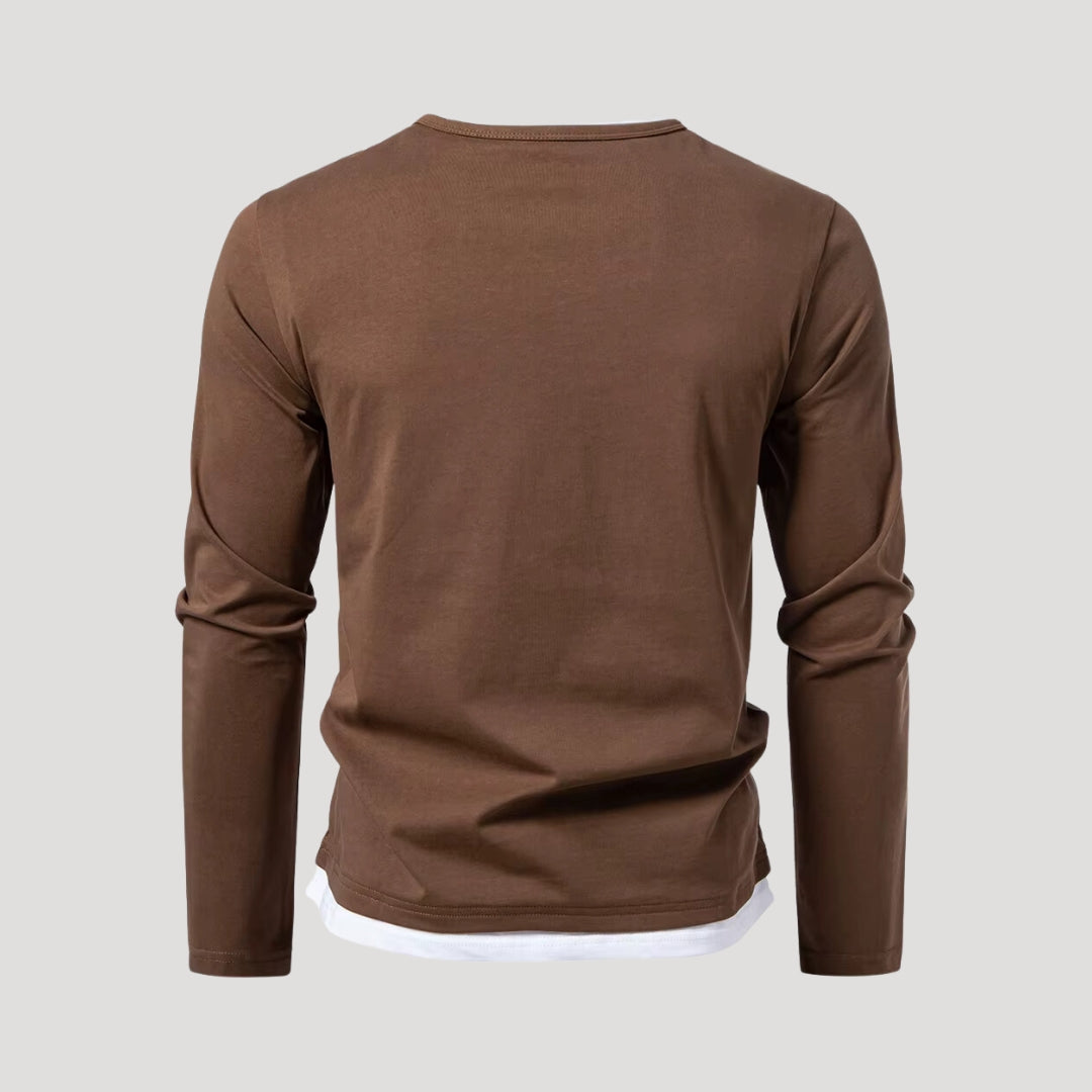 Men's casual long-sleeve tee