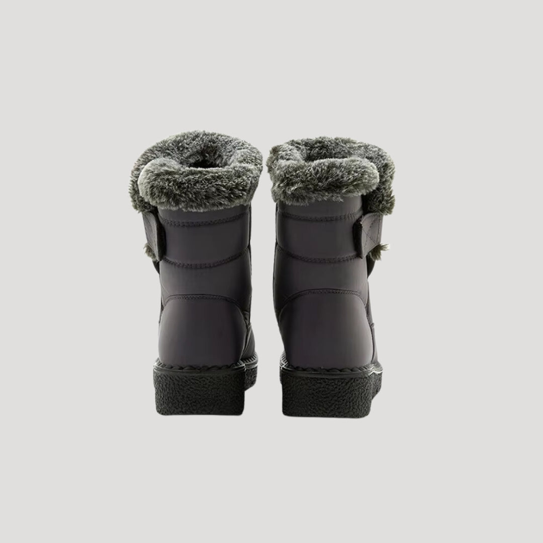 Women’s winter snow boots waterproof fur lined slip on