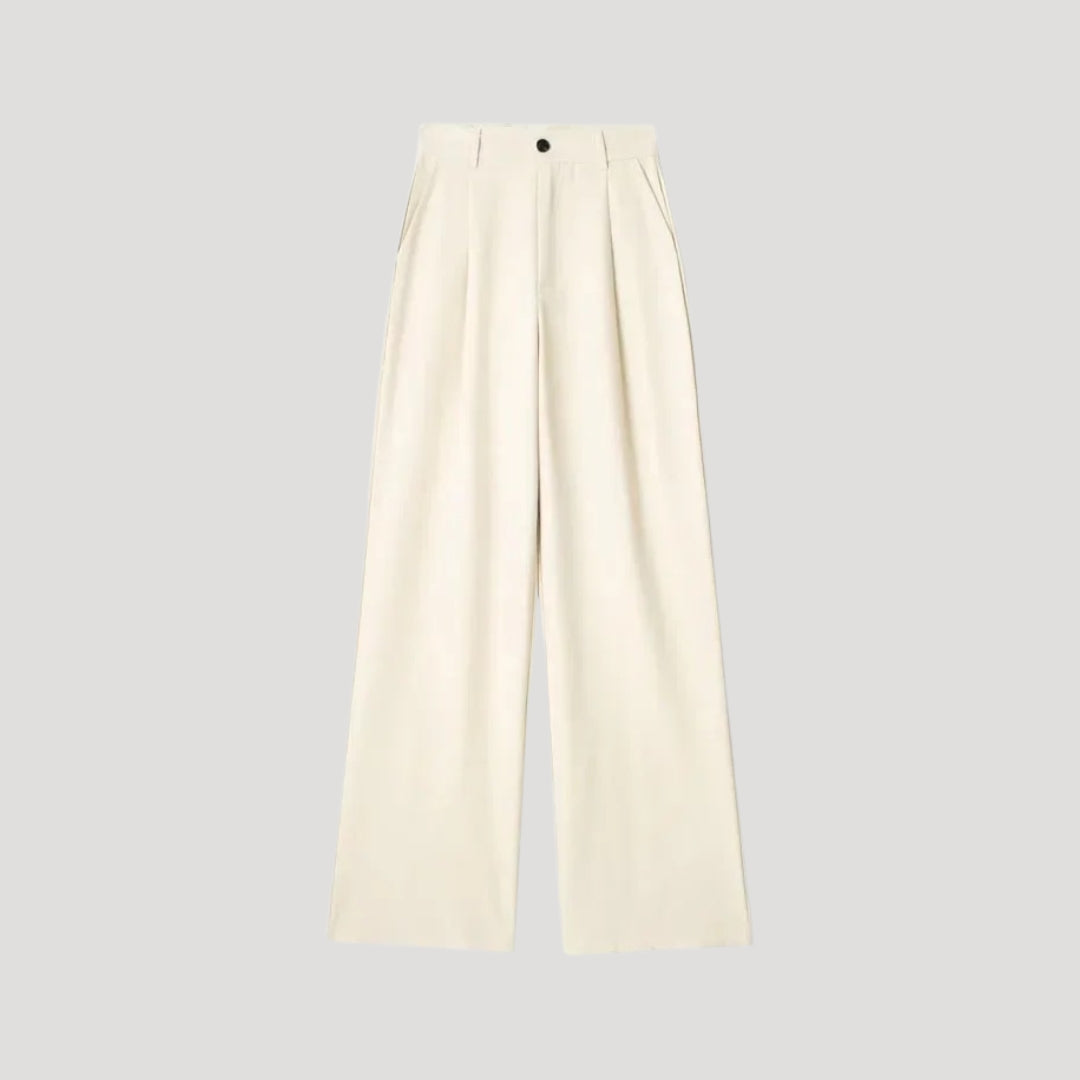 Women high-waist wide-leg trousers