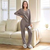 Cozy ribbed lounge set