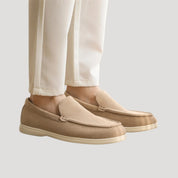 Men's suede slip on loafers – smart casual shoes