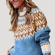 Women’s oversized knitted cosy winter jumper