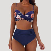 Elegant high-waisted bikini set