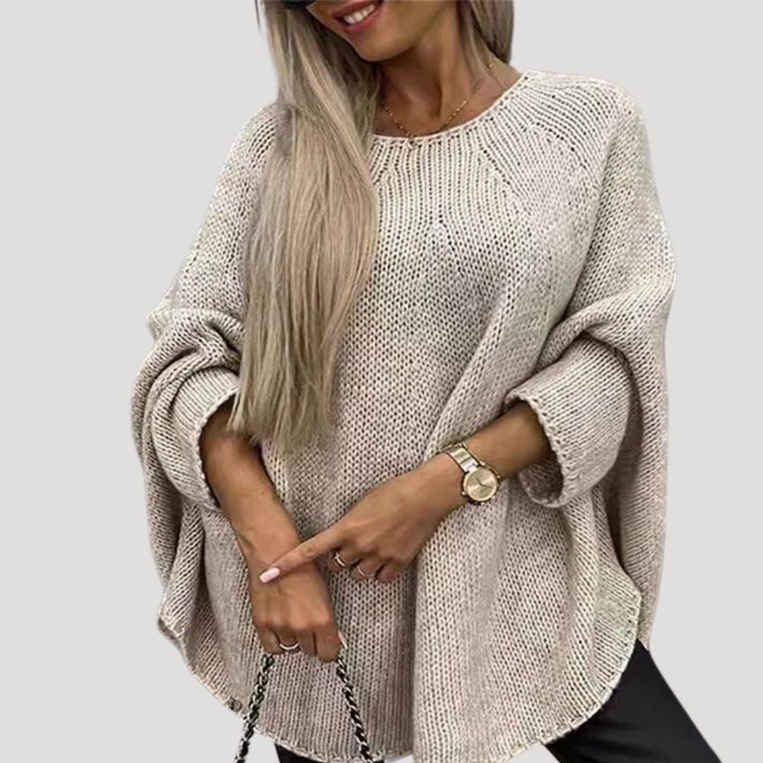 Women’s chunky knit oversized winter jumper