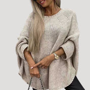 Women’s chunky knit oversized winter jumper