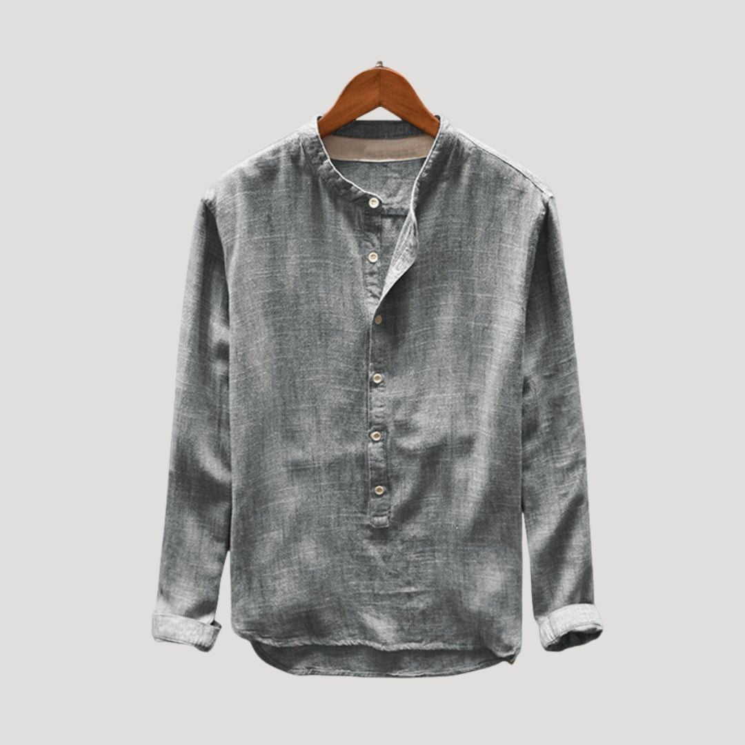 Men’s linen long sleeve shirt relaxed fit