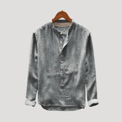 Men’s linen long sleeve shirt relaxed fit