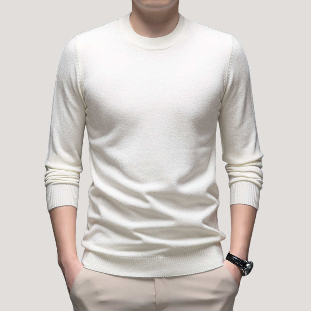 Men’s knitted jumper fine knit crew neck