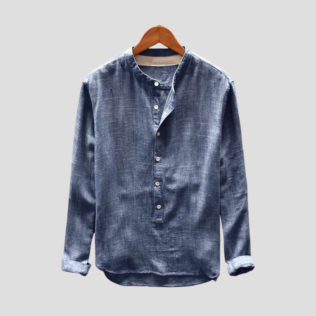 Men’s linen long sleeve shirt relaxed fit