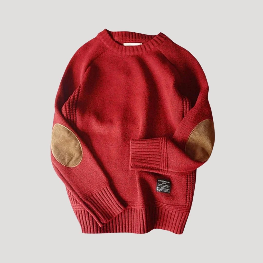 Men’s wool knit crew neck winter jumper