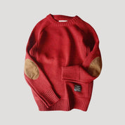 Men’s wool knit crew neck winter jumper