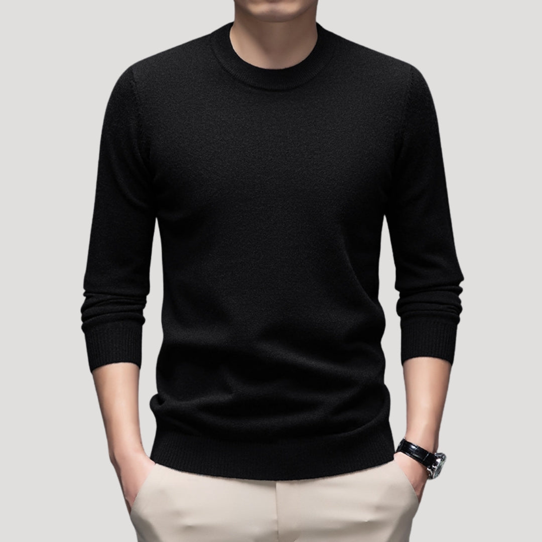 Men’s knitted jumper fine knit crew neck