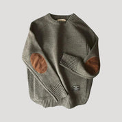 Men’s wool knit crew neck winter jumper