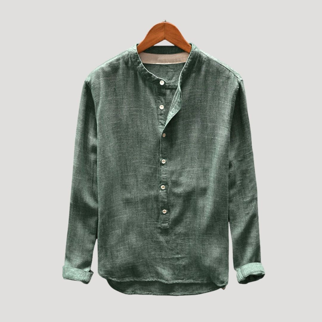 Men’s linen long sleeve shirt relaxed fit