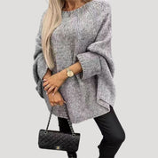 Women’s chunky knit oversized winter jumper