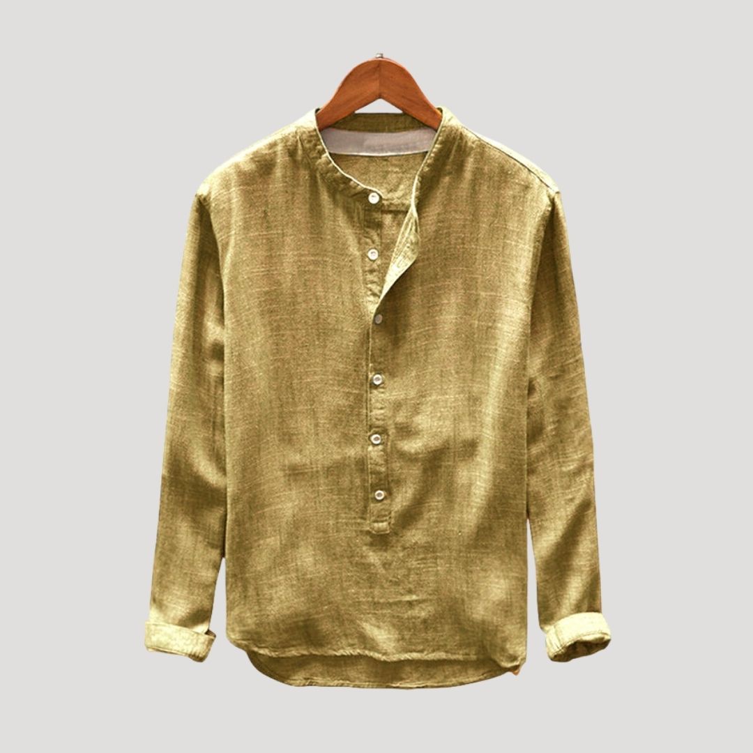Men’s linen long sleeve shirt relaxed fit