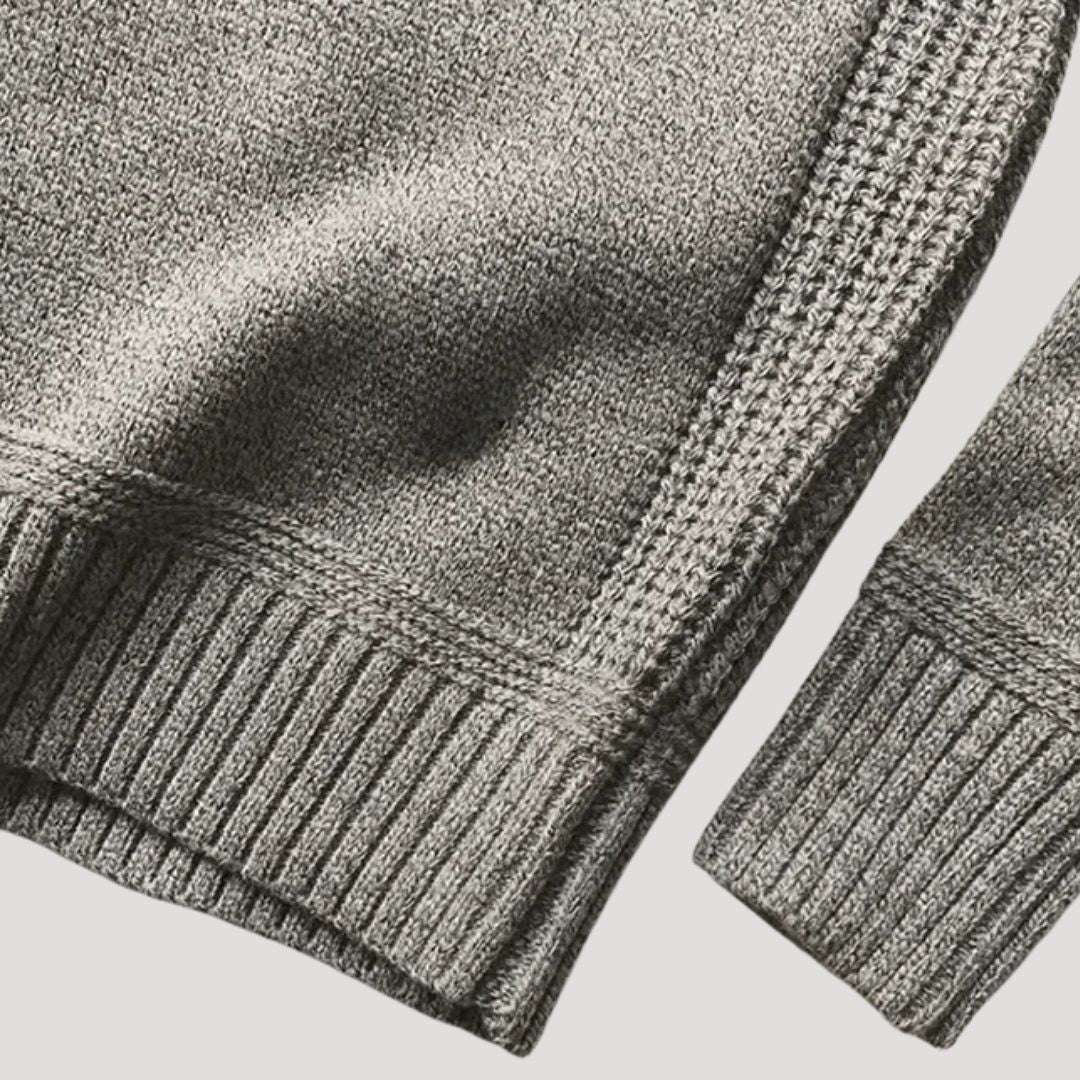 Men’s wool knit crew neck winter jumper