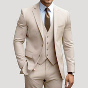 Men’s slim fit three piece wedding suit