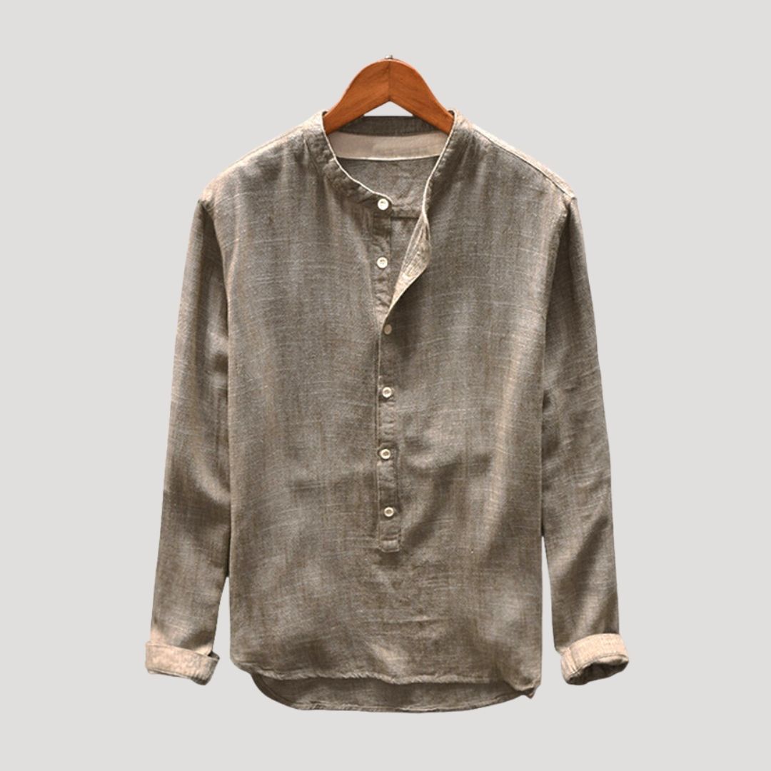 Men’s linen long sleeve shirt relaxed fit