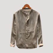 Men’s linen long sleeve shirt relaxed fit
