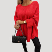 Women’s chunky knit oversized winter jumper