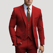 Men’s slim fit three piece wedding suit
