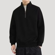Men’s half zip knitted winter pullover jumper